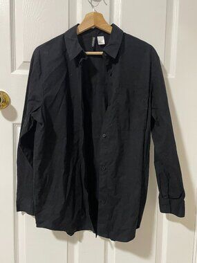 Black long sleeve button up